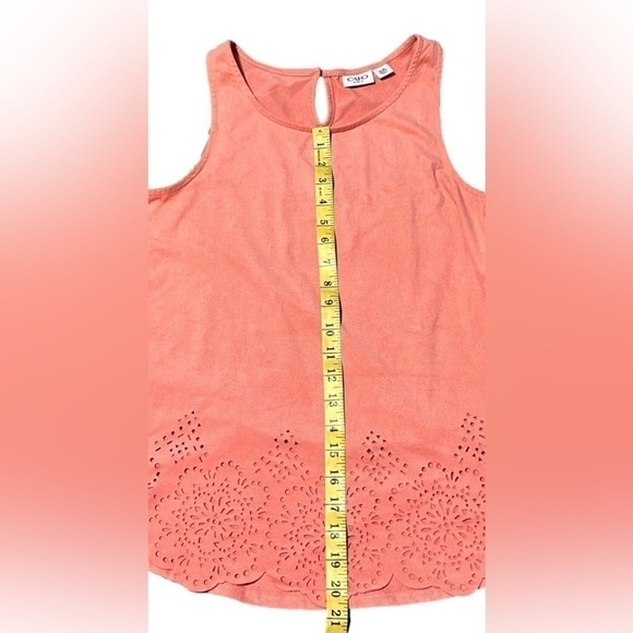 CATO Peach Tank Top w/ Scalloped Hem (Sz XL) - Picture 10 of 10